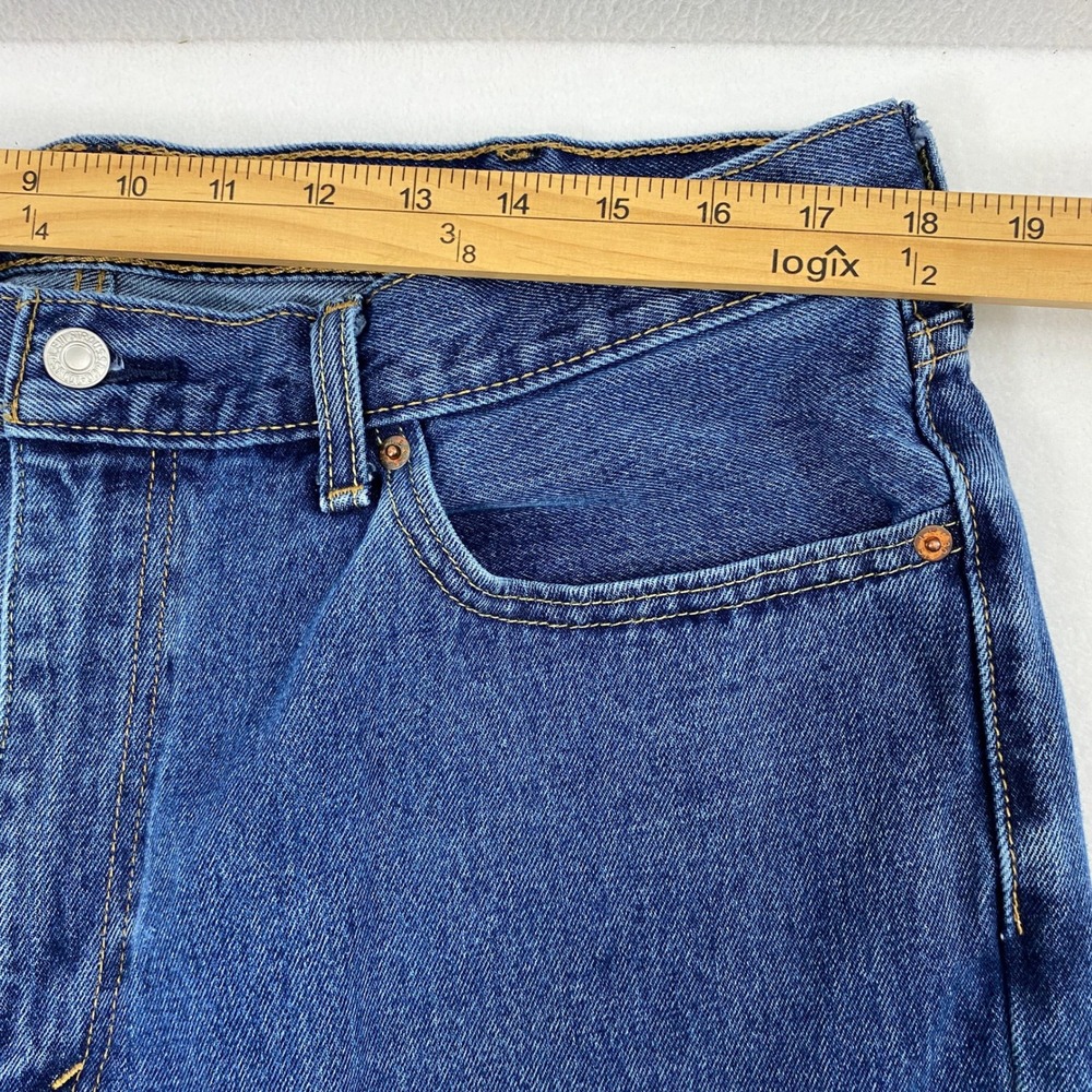 Levis 550 Straight Leg Jeans Mens Size 36 x 32.5 Blue Medium Wash Denim‎ Pants - Picture 9 of 12